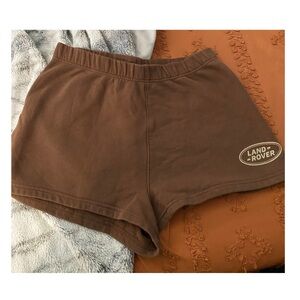 brown land rover shorts